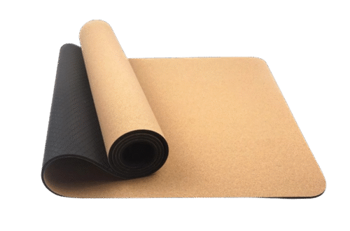 Esterilla de yoga premium de corcho natural